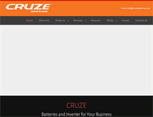 Tablet Screenshot of cruzebatteries.com